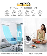 画像をギャラリービューアに読み込む, USB充電式 大容量 自動首振 静音 卓上 壁掛け強力換気 冷房 暖房器具兼用