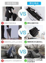 画像をギャラリービューアに読み込む, 折りたたみ傘 自動開閉 メンズ 丈夫 超軽量 耐強風設計 晴雨兼用 収納ポーチ付き