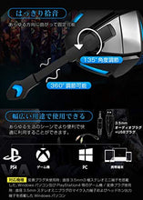 画像をギャラリービューアに読み込む, ヘッドセット 高音質LEDマイク付き 騒音抑制 PC用 ゲーム用 在宅勤務 会議通話(ブルー)