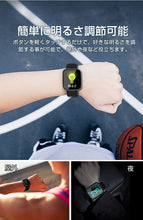 画像をギャラリービューアに読み込む, スマートウォッチ タッチパネル ブレスレット時計 心拍計 歩数計 睡眠検測 防水 GPS活動量計 着信通知 レディースメンズ LINE/iphone/android 対応