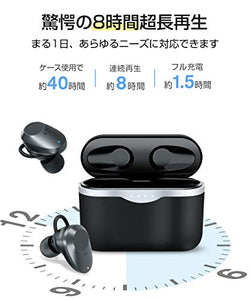 Bluetooth5.1イヤホン  Hi-Fi高音質 左右分離型  マイク内蔵  (ANC) 機能搭載